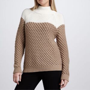 525 America Colorblock Sweater Mock Neck M